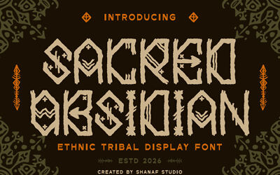 Sacred Obsidian Font