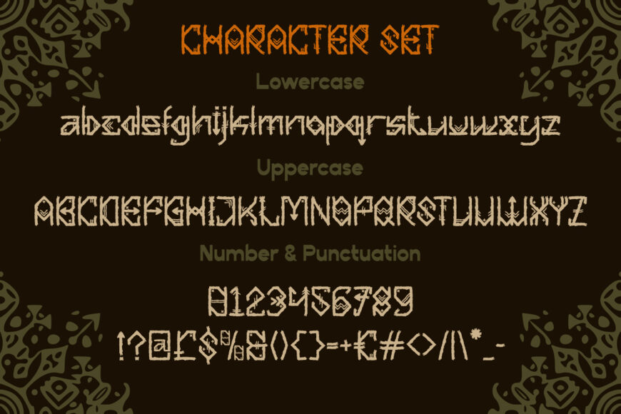 Sacred Obsidian Font