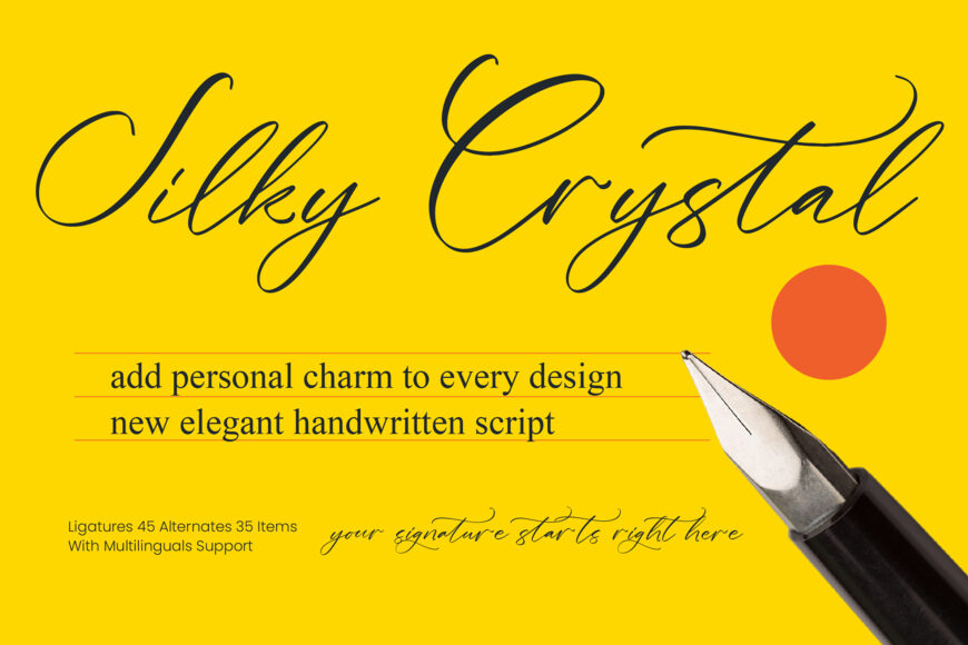 Silky Crystal Font