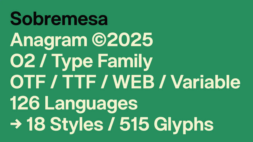 Sobremesa Font Family