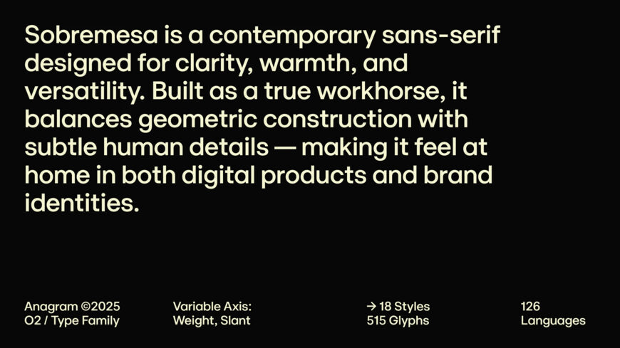 Sobremesa Font Family
