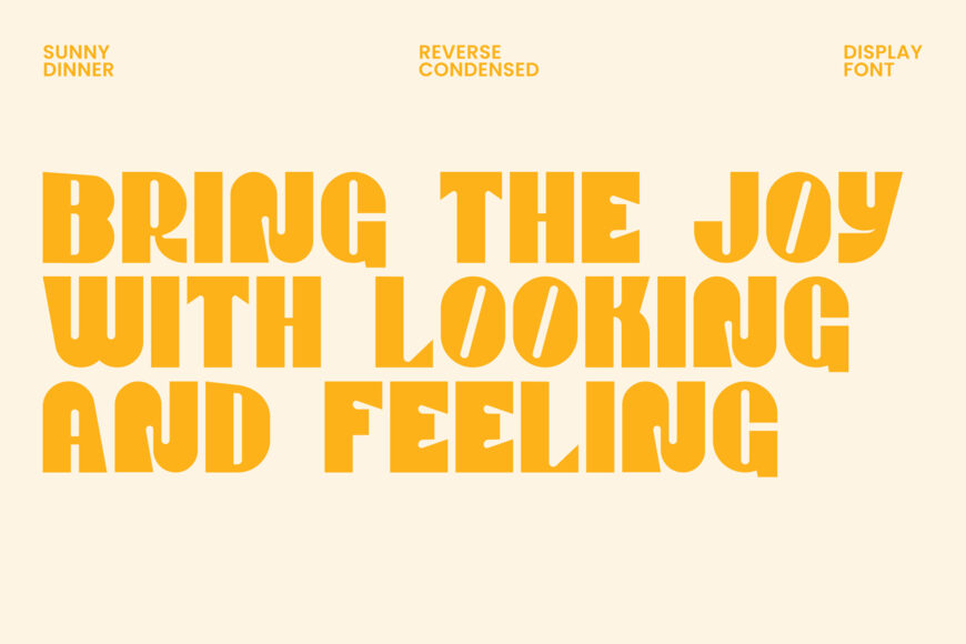 Sunny Dinner Font