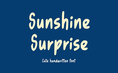 Sunshine Surprise Font