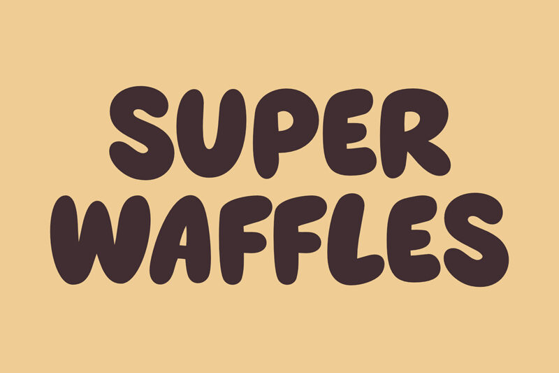 Super Waffles Font