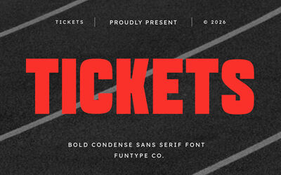 Tickets Font