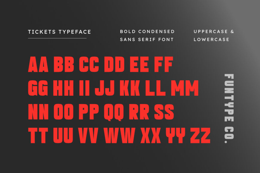 Tickets Font