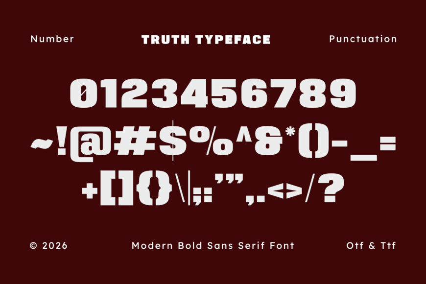 Truth Font