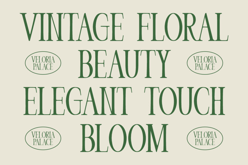 Veloria Palace Font