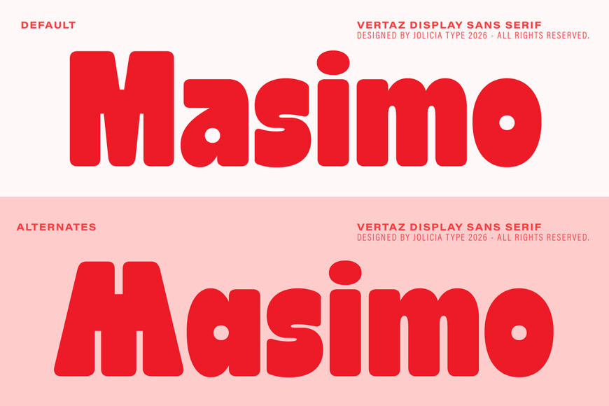 Vertaz Display Font