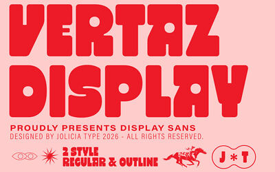 Vertaz Display Font