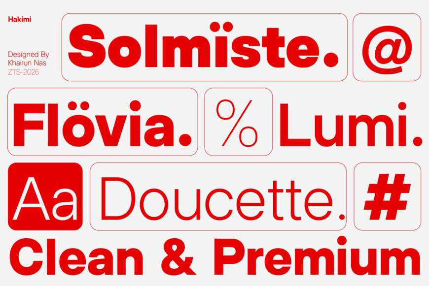 ZT Hakimi Font Family