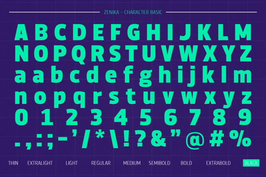 Zenika Font Family