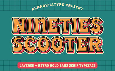 90s Scooter Font Family