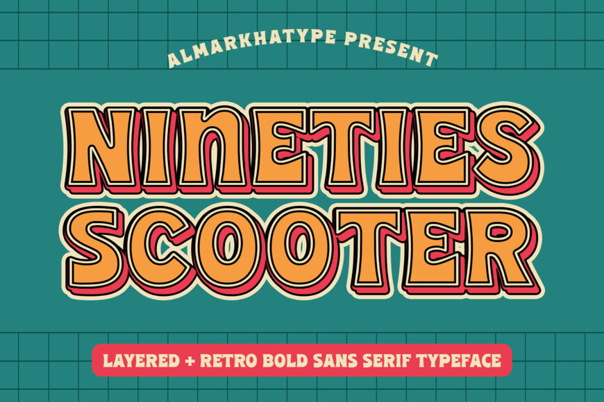 90s Scooter Font Family