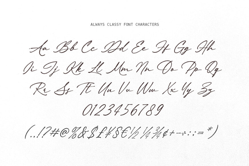 Always Classy Font