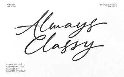 Always Classy Font