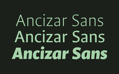 Ancizar Sans Font Family
