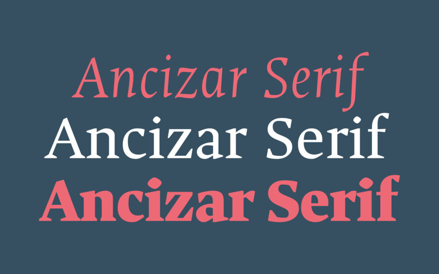 Ancizar Serif Font Family
