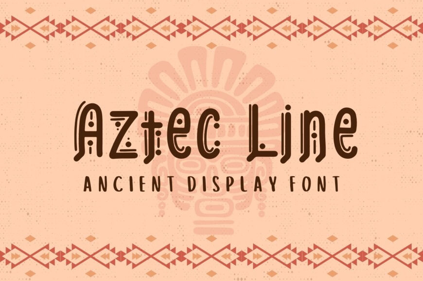 Aztec Line Font