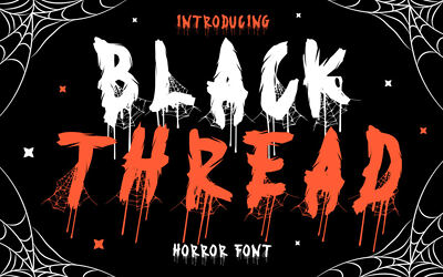 Black Thread Font
