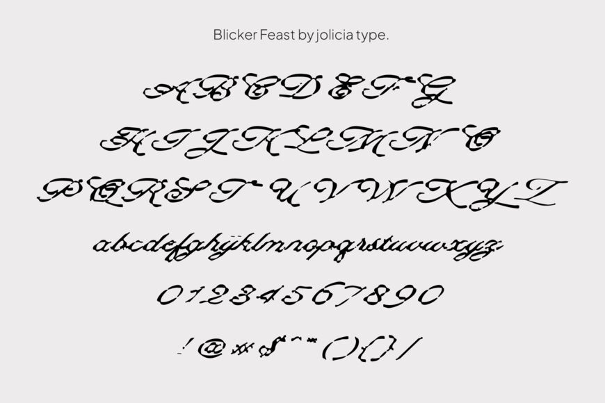 Blicker Feast Font