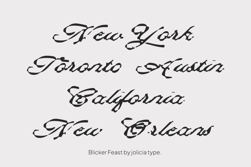 Blicker Feast Font