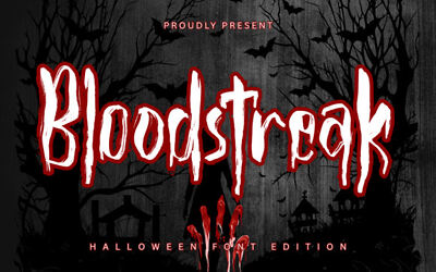 Bloodstreak Font