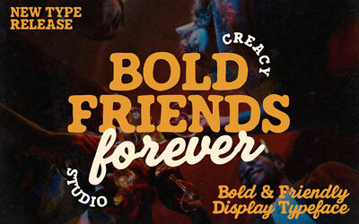 Bold Friends Forever Font