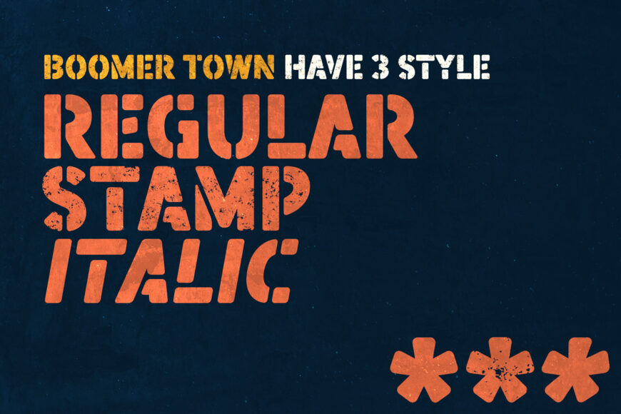 Boomer Town Font Family