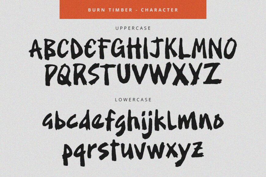 Burn Timber Font