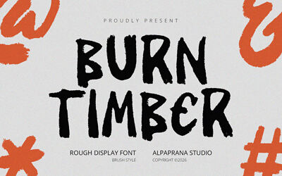 Burn Timber Font