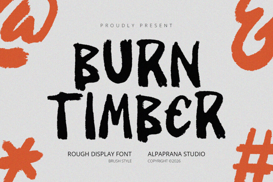 Burn Timber Font