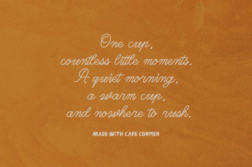 Cafe Corner Font Duo
