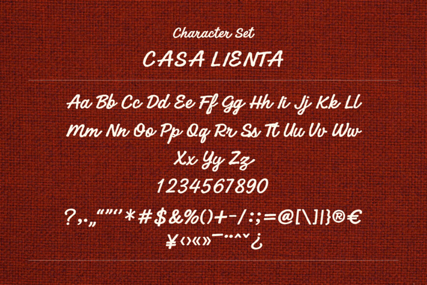 Casa Lienta Font