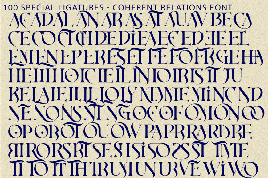 Coherent Relations Font
