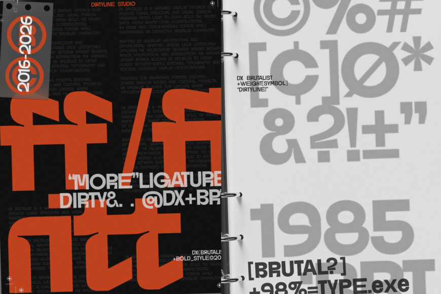 DX Brutalist Font Family