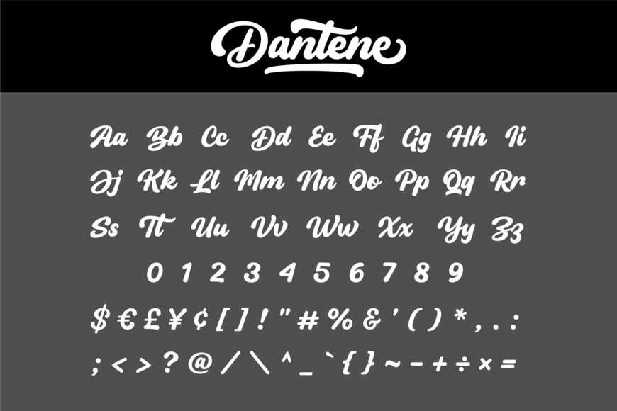 Dantene Font