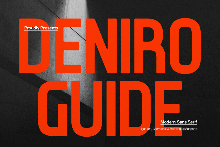 Deniro Guide Font