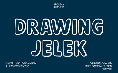 Drawing Jelek Font