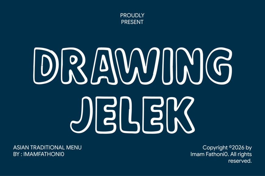 Drawing Jelek Font