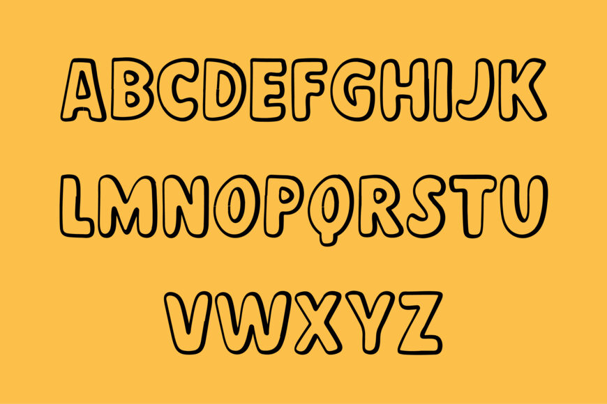 Drawing Jelek Font