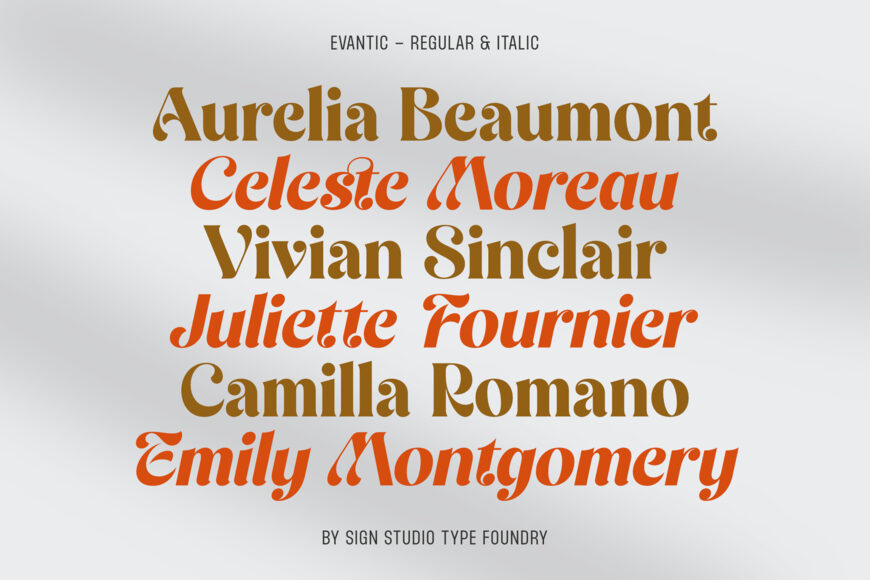 Evantic Font
