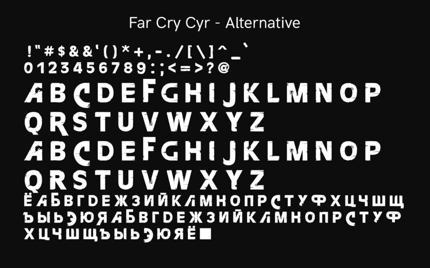 FarCry Font
