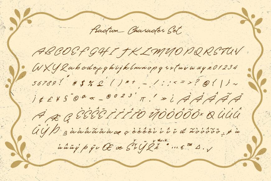 Fracttion Font