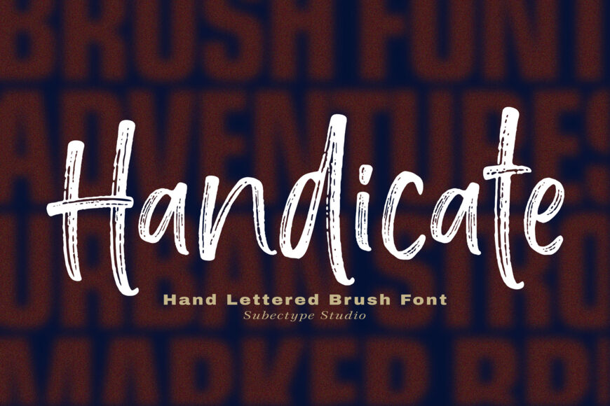 Handicate Brush Font