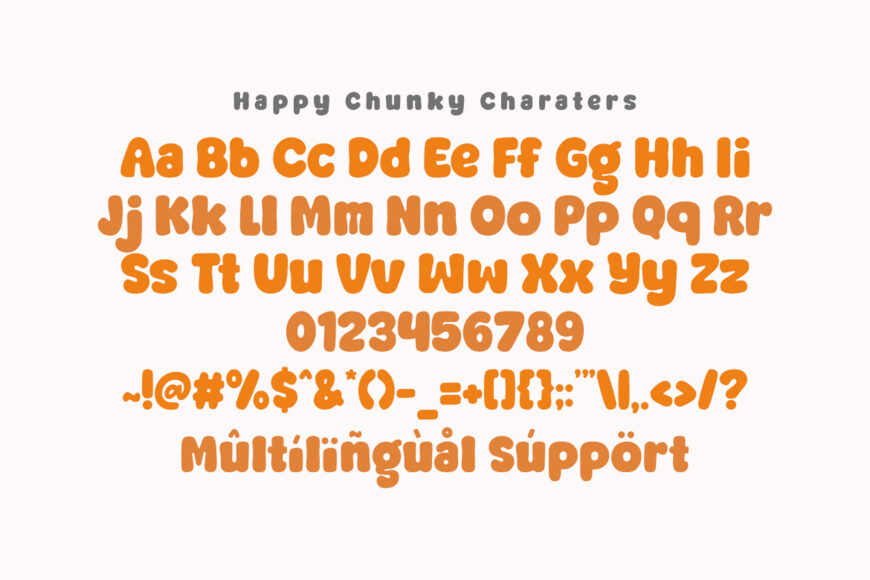 Happy Chunky Font