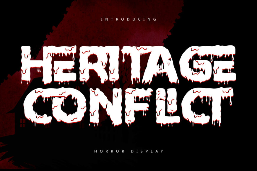 Heritage Conflict Font