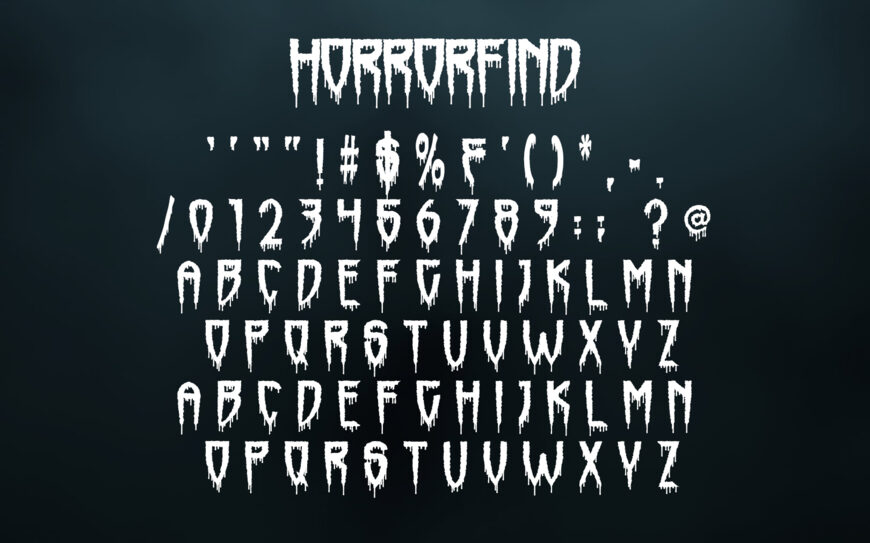 Horrorfind Horrormaster Font