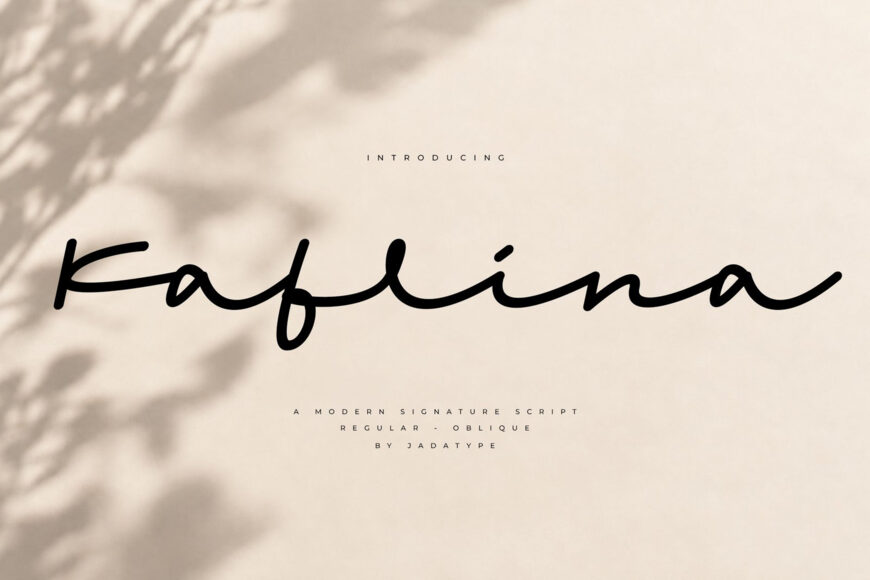 Kaflina Oblique Font