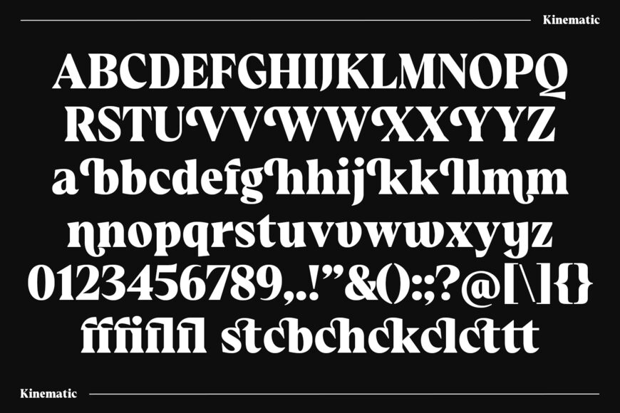 Kinematic Font